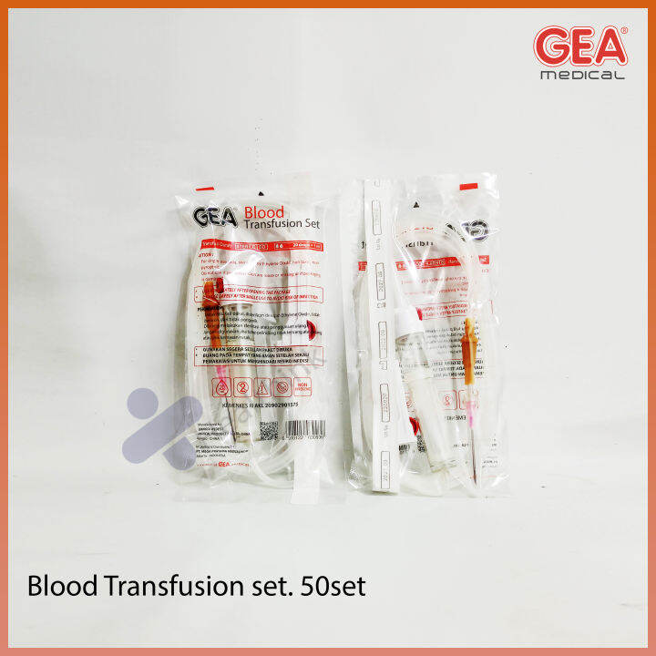 Blood Set GEA Per PCS/ ECER GEA Blood Transfusion Set/ Selang Transfusi ...