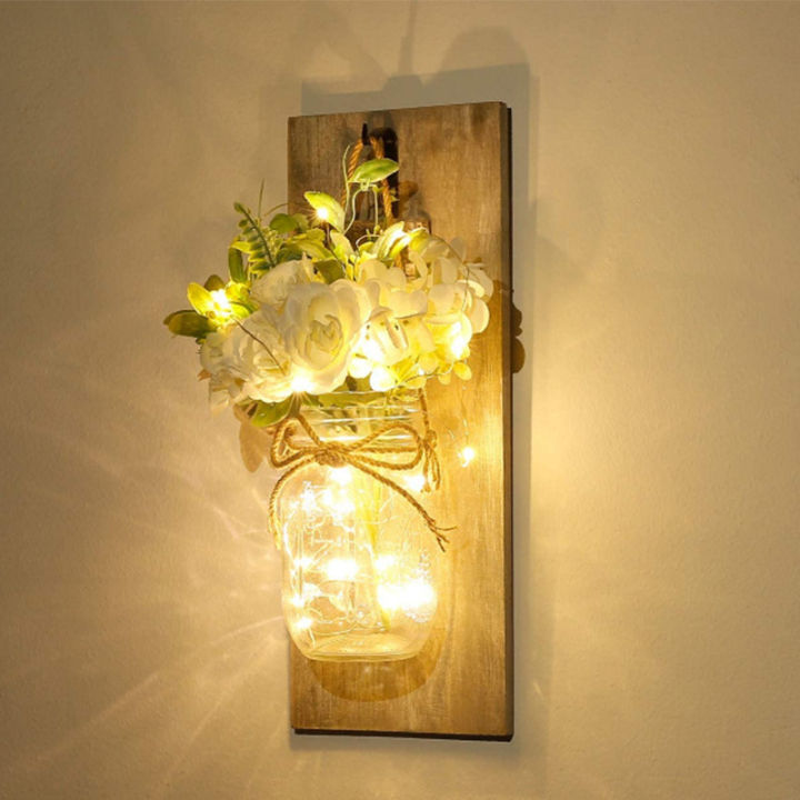 mason-jars-sconce-led-fairy-lights-and-flowers-with-remote-control-suitable-antique-wall-light-for-living-room-bedroom-decor