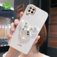 เคสโทรศัพท์กระจกแต่งหน้าประดับเพชรสุดหรูลายการ์ตูนมิกกี้สำหรับ Huawei Nova 9 SE / Nova 9 / Nova 7i / Nova 5T / Nova 4e / Nova 3i เคสนิ่มกันกระแทกสุดหรู