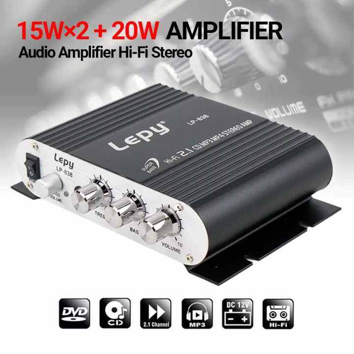 Lepy Hifi Stereo Amplifier Treble Bass Booster Ampli Power Bass Bluetooth Power Audio Sound