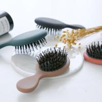 【CC】 Small Handle Hair Massage Comb Bristle Anti-hair Loss Detangling Wet Dry Hairdressing Styling Tools