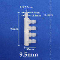 5 ~ 200ชิ้น2.4 ~ 7.9มิลลิเมตรอาหารเกรด PP 4-Ways 5-Ways ท่อ S Plitter เชื่อมต่อพิพิธภัณฑ์สัตว์น้ำปลาน้ำท่ออากาศจำหน่าย