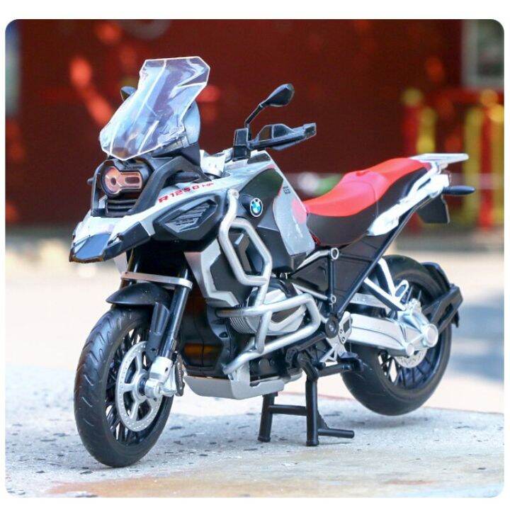 โมเดลรถจักรยานยนต์-gs-รถ-r1250-bmw-1-12-m7ของขวัญชุดของเล่นเด็กสะสมไฟรถยนต์จำลองโลหะผสมหล่อขึ้นรูปสูง