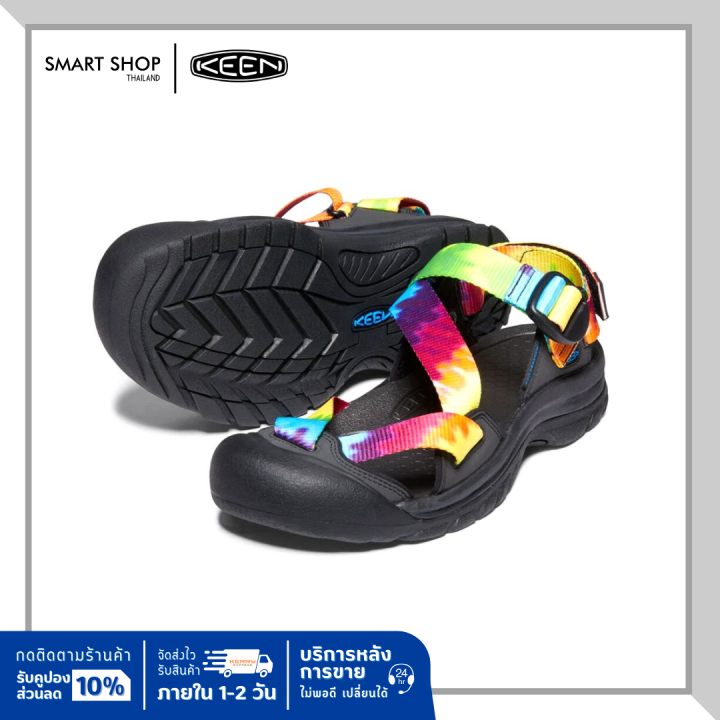 keen-zerraport-ii-multi-tye-dye-black-รองเท้าแตะรัดส้น-กันน้ำ-มาตรฐาน-usa-พร้อมส่ง