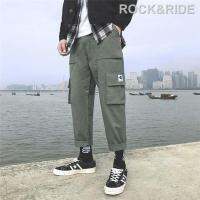 กางเกง Cargo ผู้ชายฮิปฮอป Joggers บุรุษ Streetwear Baggy Casual ข้อเท้าความยาวกางเกงสไตล์เกาหลีกีฬายอดนิยมสีดำสีเทาเกาหลีกางเกงสำหรับ MenROCK &amp; RIDE สปอตสินค้า สินค้าสปอต สินค้าสปอต A วันวาเลนไทน์ ของขวัญ ของขวัญ gift gift gift