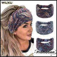 WUXU ยืดยืดได้ Boho headbands อีลาสติก วงผมกว้าง แฟชั่นสำหรับผู้หญิง ห่อ headbands สำหรับผู้หญิง