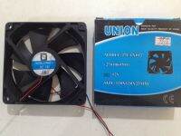 UNION 27FAN012 120x120x25 mm. Cooling fanพัดลมดูดดอากาศ ระบายอากาศ ใช้ไฟฟ้ากระแสตรง 12V DC