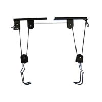 Mountain Bike Overhead Hoist Lift Pulley System Bicycle Canoe Ceiling Wall Hangers Hanging Hooks Space-saving Cycling