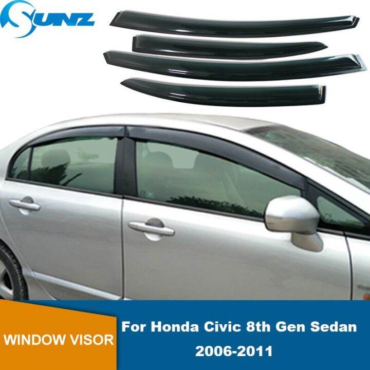 Side Window Deflectors For Honda Civic 8Th Gen Sedan 2006 2007 2008