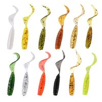 hot！【DT】 JYJ pieces 4cm soft artificial slica grub worm moggot lure bait for pesca isca perch protein tackle