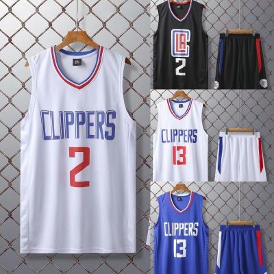Mens Jersey Set Los Angeles Clippers No.2 Kawhi Leonard Basketball Clothes