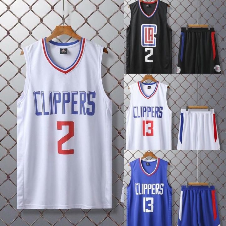 mens-jersey-set-los-angeles-clippers-no-2-kawhi-leonard-basketball-clothes