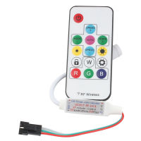 【☸2023 New☸】 122cc store Dc 5V 12V 14key Sp103e อุปกรณ์ควบคุมสัญญาณไวร์เลส Remote ไฟ Led Ws2811 Ws2812b 30Leds 60น้อยกว่า Rgb Living ตกแต่งบ้าน