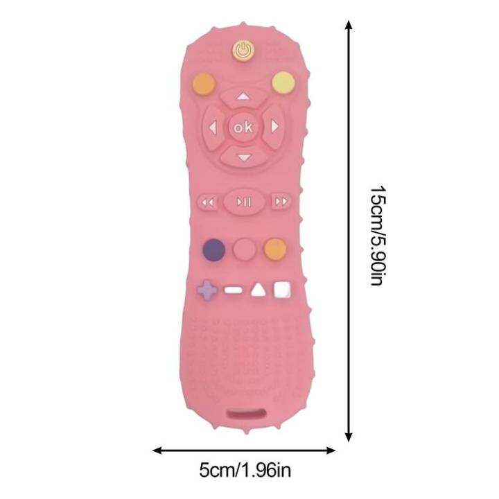 teething-remote-safe-remote-control-shaped-hand-teething-toys-easy-to-clean-hand-teethers-chew-toys-silicone-teething-toys-for-kids-opportune