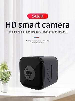 1080P SQ28 Mini Camera with Waterproof Cover HD Smart Night Vision Indoor Camera Security Remote View Cam support TF Card Power Points  Switches Saver