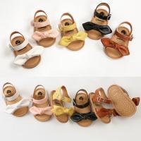 Summer Infant Baby Girls Sandals Casual Bowknot Beach Garden Shoes Anti-Slip PU Leather Flat with First Walking Shoes 0-18M