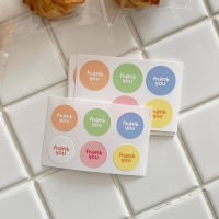 hedeguoji?60pcs Candy Colors Thank You Stickers Adhesive Seal Labels for Baking Packaging