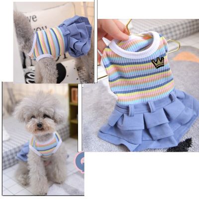 XXL School Uniform Dog Clothes Cute French Bulldog Vest Coat Dresses Outfit Summer Spring Small Puppy Animal Pet Costume Product Dresses