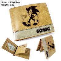 Anime Sonic The Hedgehog Short Wallet Wallet Ticket Holder Credit Card/ID Holders Coin Purses Folded Wallet Money Storage Bag