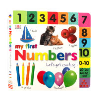 My first numbers let S get counting childrens fun cognitive paperboard Book Childrens intelligence development imported English original picture book childrens Enlightenment cognitive paperboard book