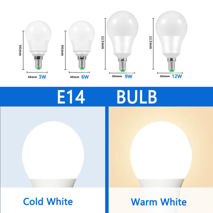 6pcslot-led-e27-e14-bulb-light-3w-6w-9w-12w-15w-18w-20w-real-power-light-bulbs-ac-220v-spotlight-lightning-led-illas-lamps
