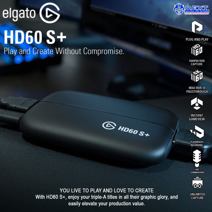 Elgato HD60 S+ Play and Create Without Compromise | Lazada Indonesia