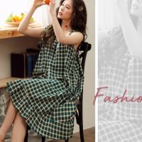 M-3XL Baju Tidur Wanita Flower Printed Plus Size Comfortable Cotton Sleeveless Womens Long Dress Pyjamas Nightwear