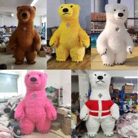 Adult Inflatable Panda Polar Bear Monkey Mascot Costume Cosplay Giant Set Party Plush Set Halloween Costume