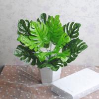 【DT】 hot  1Pc Monstera Leaves Office Home Artificial Plant Simulation Fake leaves Home Decoration Photography Props Background Accessories