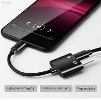 Type C Adapter 2 In 1 Splitter For Samsung Galaxy S21 S20 Fe Note 20 Ultra Note 10 Plus Usb C To 3.5 Jack Earphone Audio Cable