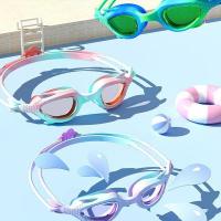 Professional Swimming Goggles Girl Cartoon Mermaids Swim Glasses Waterproof Anti Fog Swim Eyewear For Children Kids Gifts