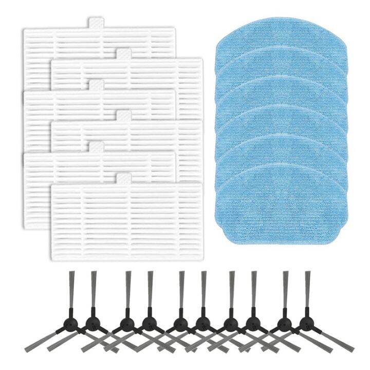 side-brush-filter-mop-cloth-compatible-for-zcwa-br150-br151-robot-vacuum-cleaner-replacement-spare-parts