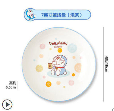 doraemon-kids-dinnerware-ceramics-dish-soup-spoon-saucer-plate-kitchen-cooking-tools-accessory-household-tableware-home-decor