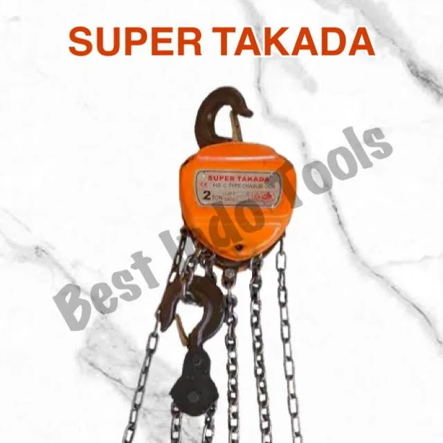 CHAIN BLOCK SUPER TAKADA 1 T TON X 5 M METER / TAKEL BLOK KATROL