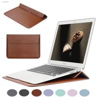 ✚✷♗ 13.3-14 inch Laptop Stand Cover 13 -14 Surface Pro PU Leather Laptop Stand Sleeve Case Carry Bag For MacBook Air Pro Retina