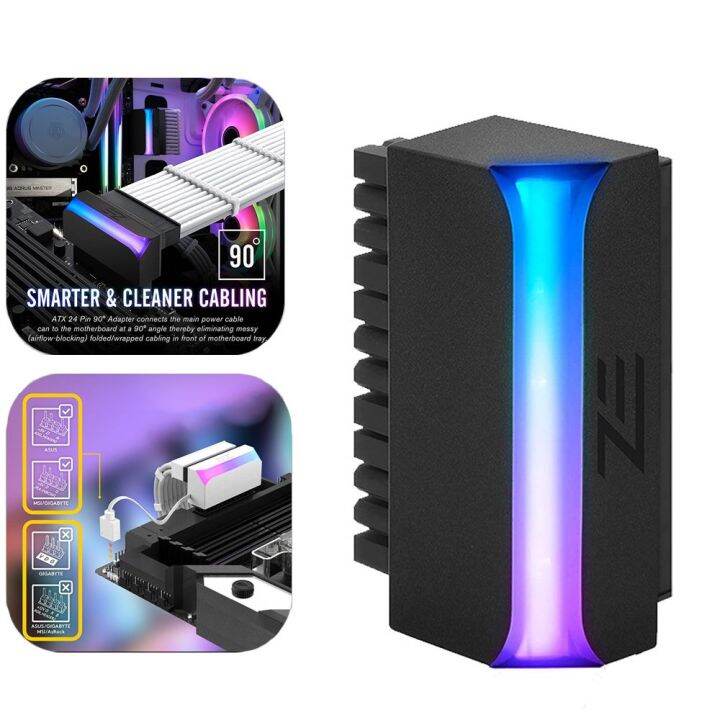 XHY98250 Computer Mainboard Motherboard Power Supply Cable ARGB Power Plug Adapter DIY Mounting