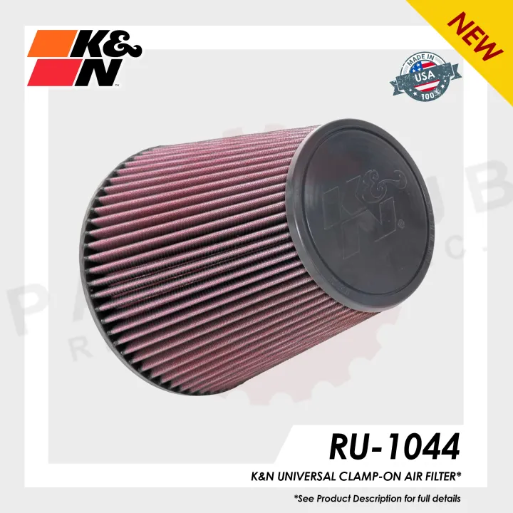 K&N AIR FILTER RU-1044 (UNIVERSAL CLAMP-ON 6") | Lazada PH