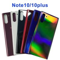 For SAMSUNG Galaxy Note10 Back Cover Glass Case For Galaxy Note 10 Plus 10plus Note10 N975F N970 Battery Rear Cover Adhesive