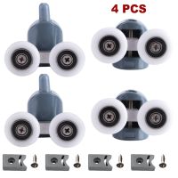 4pcs Shower Rooms Cabins Pulley / Shower Room Roller /Runners/Wheels/Pulleys Diameter 25mm Zinc Alloy Twin Shower Door Rollers