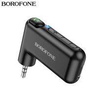 BOROFONE Aux BT รถ Bluetoother 5.0 ตัวรับ อะแดปเตอร์ส่งสัญญาณ 3.5 มม. แจ็คเครื่องเล่นเสียงเพลงแฮนด์ฟรีไร้สายรับ