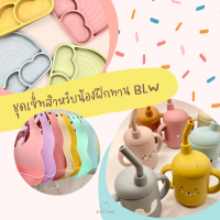 ชื่อสินค้า Clever baby store ชุดเซ็ทสำหรับสาย BLW 6 เดือนขึ้นไป จานซิลิโคนเรนโบว์ กันเปื้อนซิลิโคนและถ้วยน้ำซิลิโคน