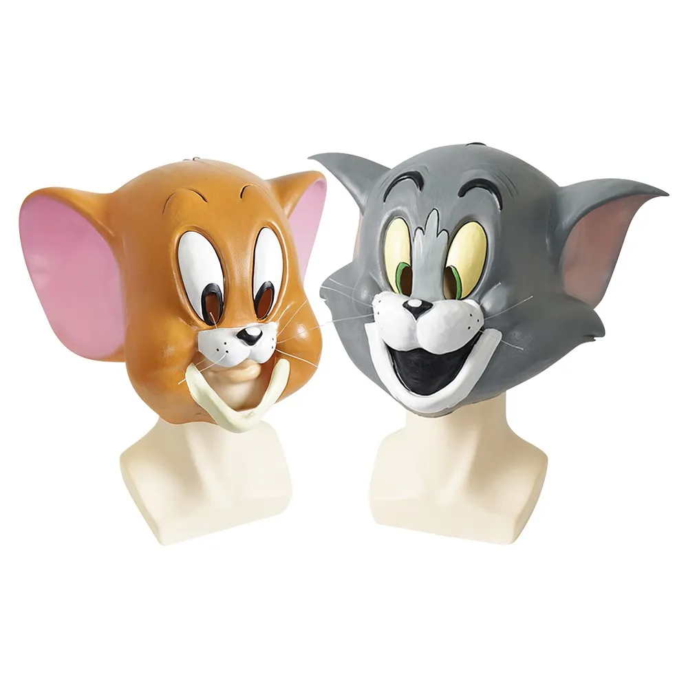 Phim hoạt hình vui nhộn Tom và Jerry Trẻ em Cosplay Mặt nạ cao su ...