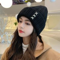 【YD】 Womens Autum Warm Knitted Hat Fashion Korean Ski Skate Skullies Color Outdoor Windproof Skullcap Bonnet