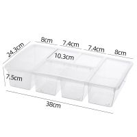 Food Storage Box Kitchen Accessories Refrigerator Crisper Transparent Sealed Organizer Compartment with Lid Debris Sorting Box