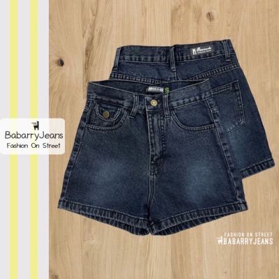 [พร้อมส่ง] BabarryJeans / Short jeans ยีนส์ขาสั้น ผญ วินเทจ เก็บทรงสวย สีดำฟอก