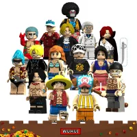 WUHUI 15PCS One Pieces Minifigures Toy Building Kit LeGoIng Toys Building Blocks Vinsmoke Sanji Usopp Franky Luffy Action Figure Building Bricks Kids Toy Toys for Boys Girls Compatible with All Brands