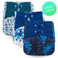 3-16 KG One Size Baby Kid Newborn Animal Flower Cute Boy Girl Reusable Washable Butterfly Snap Pocket Cloth Diaper