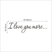 【SALE】 nancarenko1977 I Love You สติ๊กเกอร์ติดผนังไวนิลสำหรับเด็กการตกแต่งห้องเนอสเซอรี่ของเด็กผู้หญิงการตกแต่งครอบครัวงานแต่งงาน