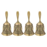 Hand Bell, Metal Tone Ring Alarm Hand Hold Service Call Bell Desktop Bell Tea Dinner Bell Game Bell, Christmas Bell