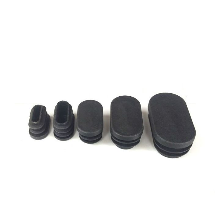 100pcs-black-oval-plastic-blanking-end-cap-tube-plug-inserts-pipe-box-table-chair-furniture-noise-proctor-mat-covers-accessorie-pipe-fittings-accessor